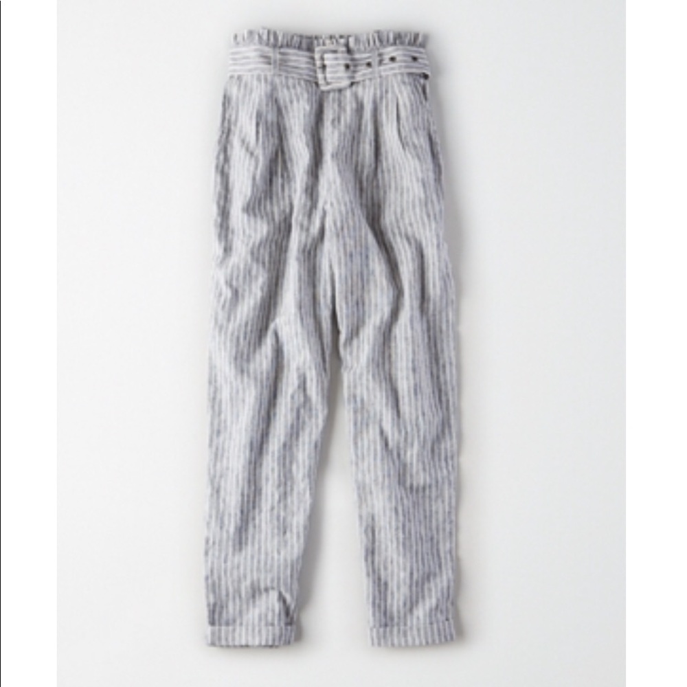 AE high waisted paperbag tapered pant with belt